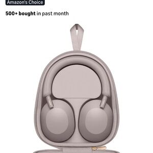 Sony Over-Ear Wireless Headphones in Rose Taupe